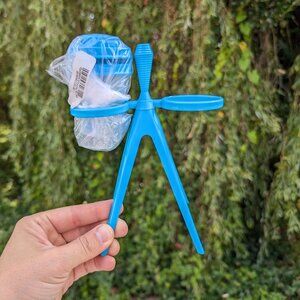 Brand New! TUPPERWARE Turquoise aqua Millionaire Line Salt and Pepper set